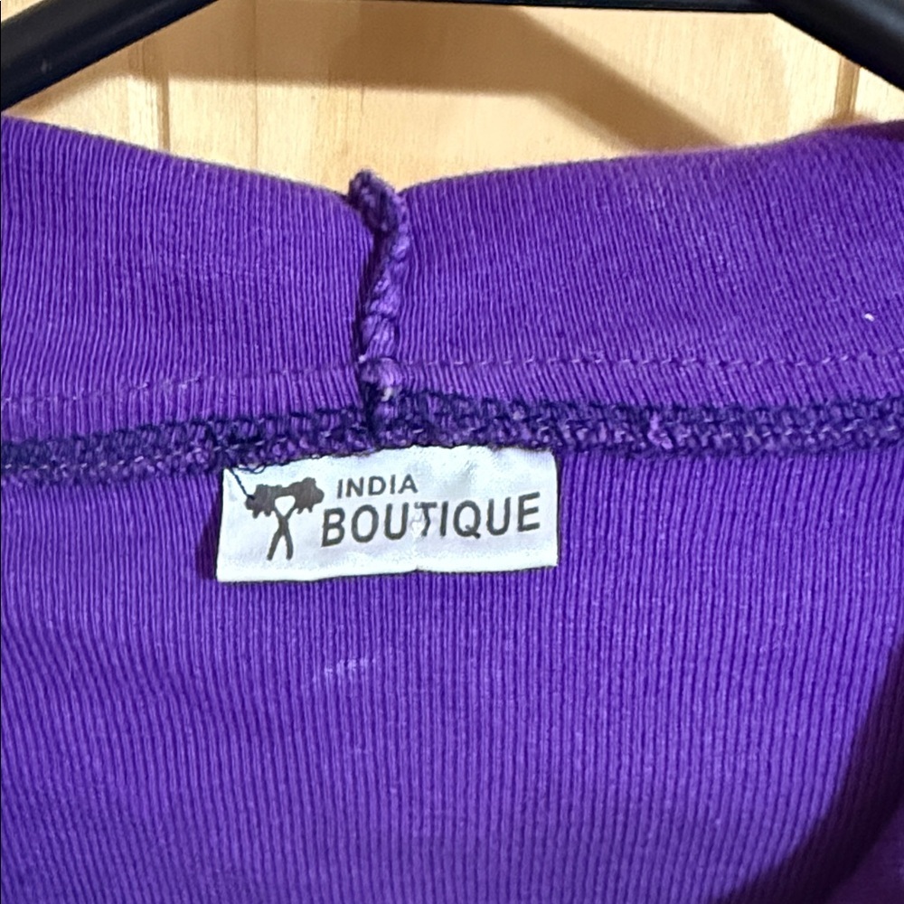 India Boutique Colorful Patchwork Hoodie - Picture 2 of 8